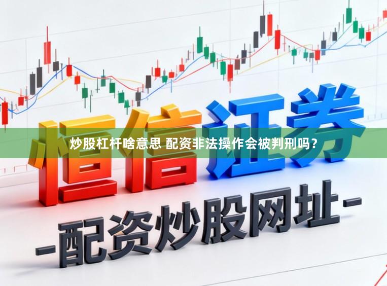 炒股杠杆啥意思 配资非法操作会被判刑吗？
